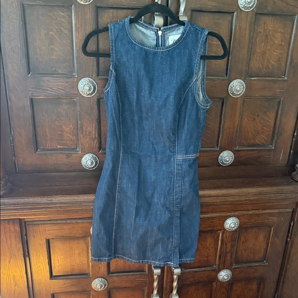 Zara Blue Denim Mini Dress